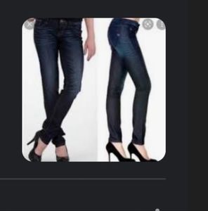 Miss Me Women's Jeans Nicole 5 Pocket Low Rise Skinny Dark Wash